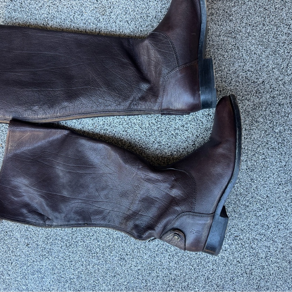 Frye Melissa Leather Riding Boots - Picture 3 of 10